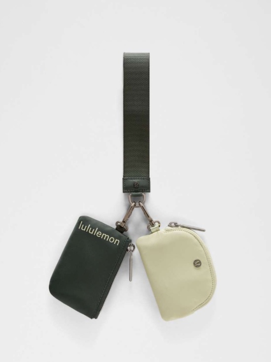 lululemon athletica Accessories - Lululemon Dual Pouch Wristlet Rainforest Green / Honeydew